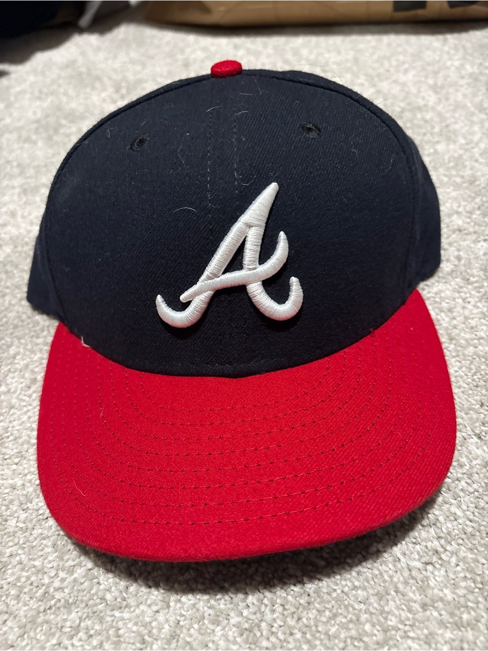 Atlanta Braves Baseball Cap - Navy and Red